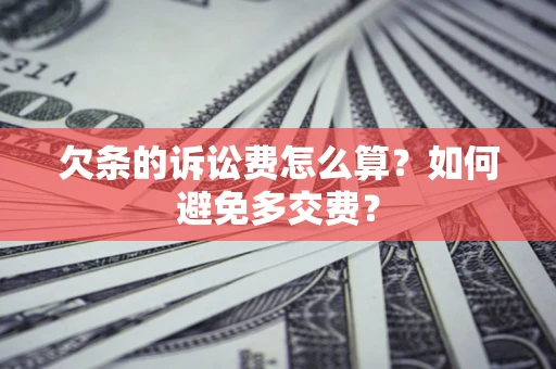 北京欠条的诉讼费怎么算？如何避免多交费？