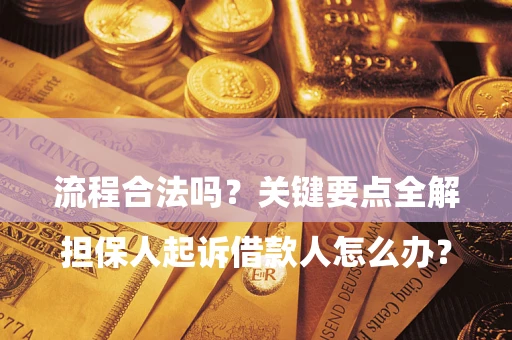 北京

担保人起诉借款人怎么办？流程合法吗？关键要点全解析