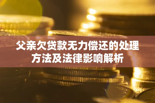 北京父亲欠贷款无力偿还的处理方法及法律影响解析